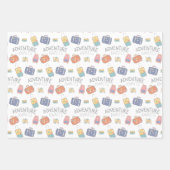 Avontuur wacht op reiswiekpapierbladen inpakpapier vel (Voorkant 3)