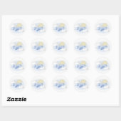 Avontuur wacht op reizen - Envelope Seals Ronde Sticker (Vel)