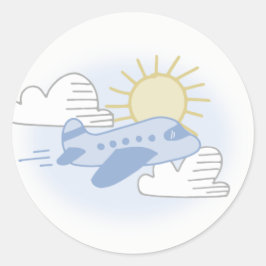 Avontuur wacht op reizen - Envelope Seals Ronde Sticker