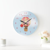 avontuur wacht op roze warme luchtballonkamer grote klok (Huis)