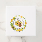 Avontuur wacht op Rustieke Zonnebloemen Bruidsdouc Bedankjes Labels (In situ)