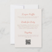 Avontuur wacht op Schattigee eekhoorn QR Code Baby Kaart (Achterkant)