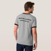 Avontuur wacht op T-shirt – Vetgedrukte voorkant,  (Achterkant volledig)