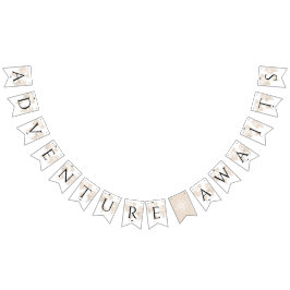 Avontuur wacht op TRAVEL wereldkaart afstuderen Vlaggetjes