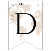 Avontuur wacht op TRAVEL wereldkaart afstuderen Vlaggetjes (Tweede vlag)