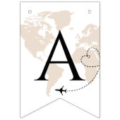 Avontuur wacht op TRAVEL wereldkaart afstuderen Vlaggetjes (Eerste vlag)