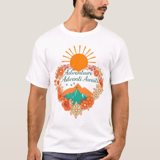 Avontuur wacht op u t-shirt