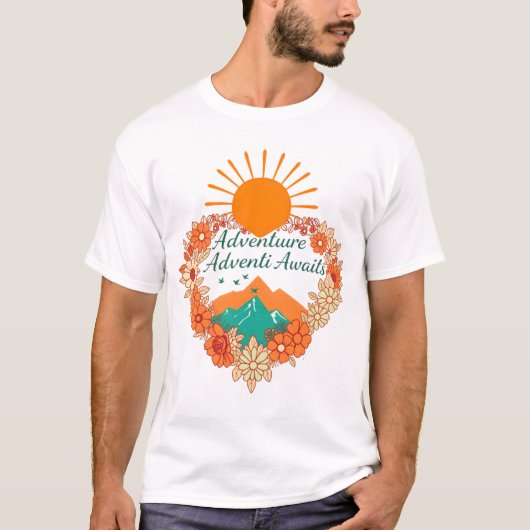 Avontuur wacht op u t-shirt (Voorkant)