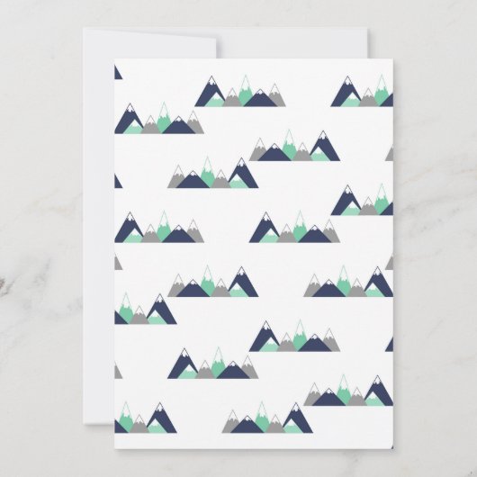 Avontuur wacht op uitnodiging baby shower (Achterkant)