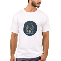 Avontuur wacht op vader en kind kampvuur