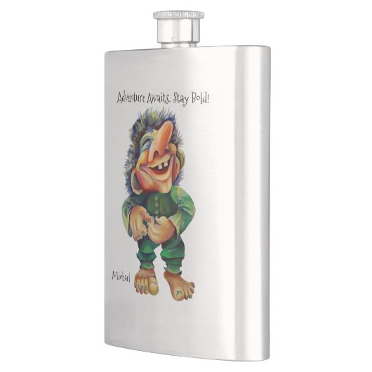 Avontuur wacht op verblijf Bold Troll Waterverf Flacon (Links)