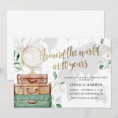 Avontuur wacht op VERJAARDAG, 80STE, Reisthema Kaart (Voorkant / Achterkant)