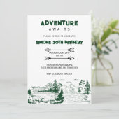 Avontuur wacht op verjaardag kaart (Staand voorkant)