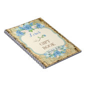 Avontuur wacht op  Wereldkaart Blue Hydrangeas Notitieboek (Rechterzijde)