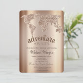 Avontuur wacht op Wereldkaart Kaart (Staand voorkant)