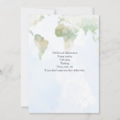 Avontuur wacht op Wereldkaart Pensioenfeest Kaart (Achterkant)