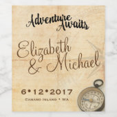 Avontuur wacht op wijnfles Etiket 2 (Enkel label)