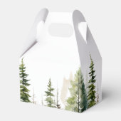 Avontuur wacht op wild forest beer baby shower bedankdoosjes (Achterkant)