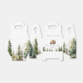 Avontuur wacht op wild forest beer baby shower bedankdoosjes (Uitgevouwen)