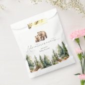 Avontuur wacht op wild forest beer baby shower bedankzakje (Gezegeld)