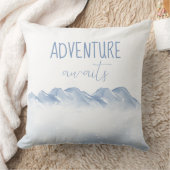 Avontuur wacht op winterkwekerij Kinder kamer deco Kussen (Deken)