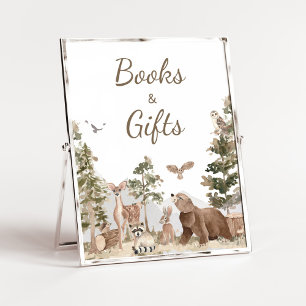 Avontuur wacht op Woodland Animals Boeken en gesch Poster