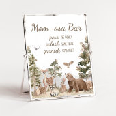 Avontuur wacht op Woodland Animals Mom Osa Bar Poster