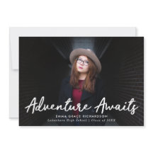 Avontuur wacht op zwart foto Afstuderen