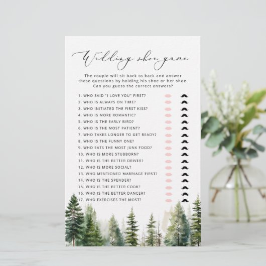 Avontuur wacht pijnbomen Het bruiloft schoen spel (Staand voorkant)