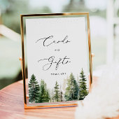 Avontuur wacht pijnbomen kaarten en geschenken poster