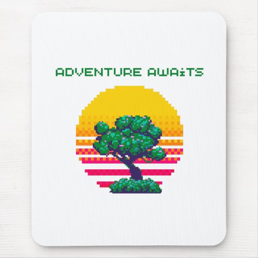 Avontuur Wacht Pixel Gaming Muismat (Voorkant)