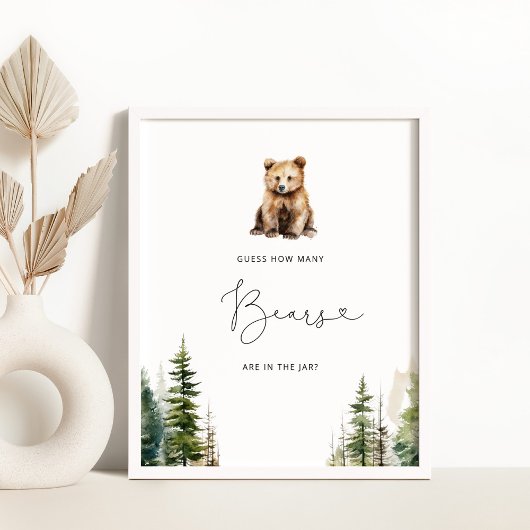 Avontuur wacht raad hoeveel beren in de pot poster