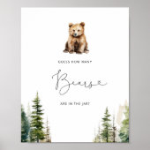 Avontuur wacht raad hoeveel beren in de pot poster (Voorkant)