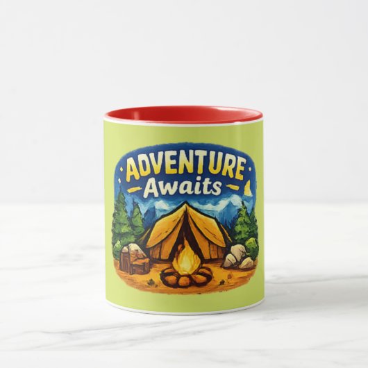 Avontuur wacht | Reislust Reizen Mok (Midden)