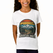 Avontuur Wacht Retro Camping T-Shirt