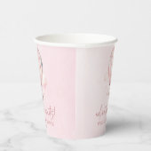 Avontuur wacht! Roze Hete Luchtballon Baby shower Papieren Bekers (Rechts)