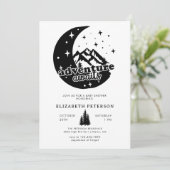 Avontuur wacht | Rustieke bergen | BABY SHOWER Kaart (Staand voorkant)