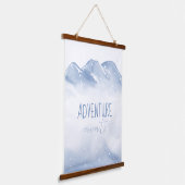 Avontuur wacht Script Winter Kinderkamer Muur Deco Hangend Wandkleed (Gebogen)