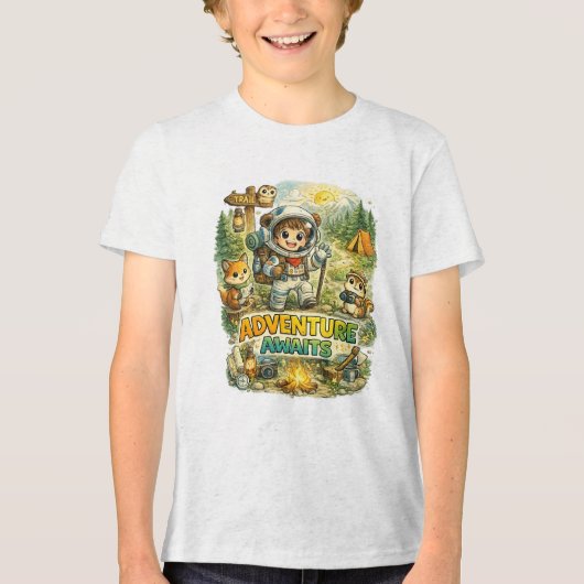 Avontuur wacht Tri-Blend shirt (Voorkant)