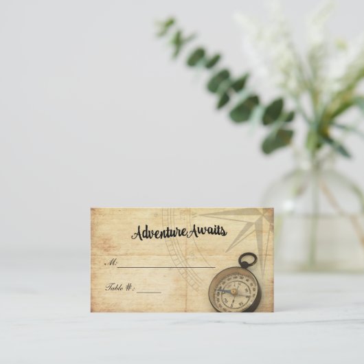 Avontuur wacht Trouwplaats Kaart Plaatskaartje (Staand voorkant)