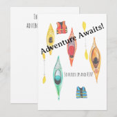 Avontuur Wacht Uitnodiging (Voorkant / Achterkant)