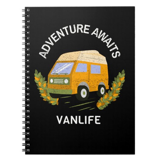 Avontuur wacht VanLife Notitieboek (Voorkant)