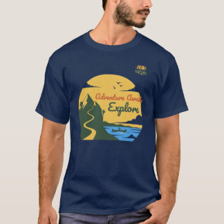 Avontuur wacht: Verken en geniet van de natuur T-shirt