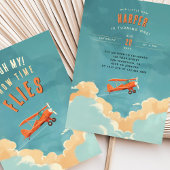 Avontuur wacht - Vliegtuig eerste verjaardag Kaart