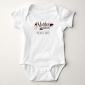 "Avontuur wacht" Wilderness gepersonaliseerd Romper (Voorkant)