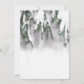Avontuur Wacht Winter Dennenboom Sneeuw Pensioen Kaart (Achterkant)