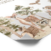 Avontuur wacht Woodland Dieren Luier Raffle Poster (Hoek)