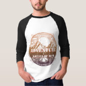 Avontuur Wandelen, Avontuur is een gemoedstoestand T-shirt (Voorkant)