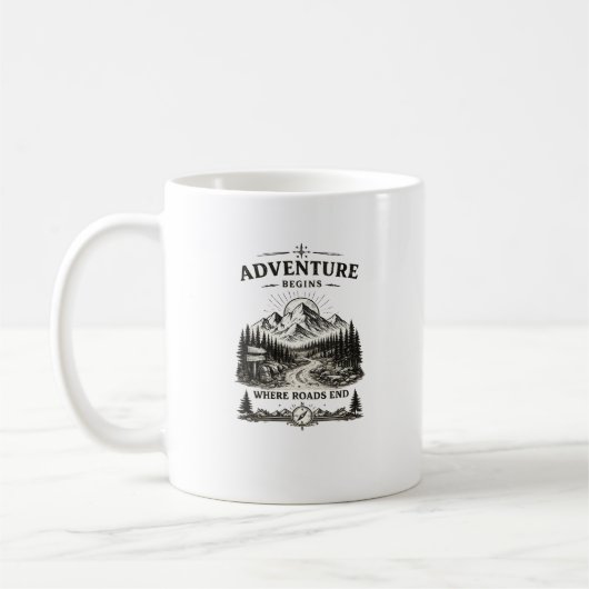 Avontuur Wandelen Kamperen Mok (Links)