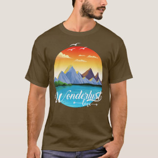 Avontuur Wanderlust liefde Ontdek de wereld reizen T-shirt